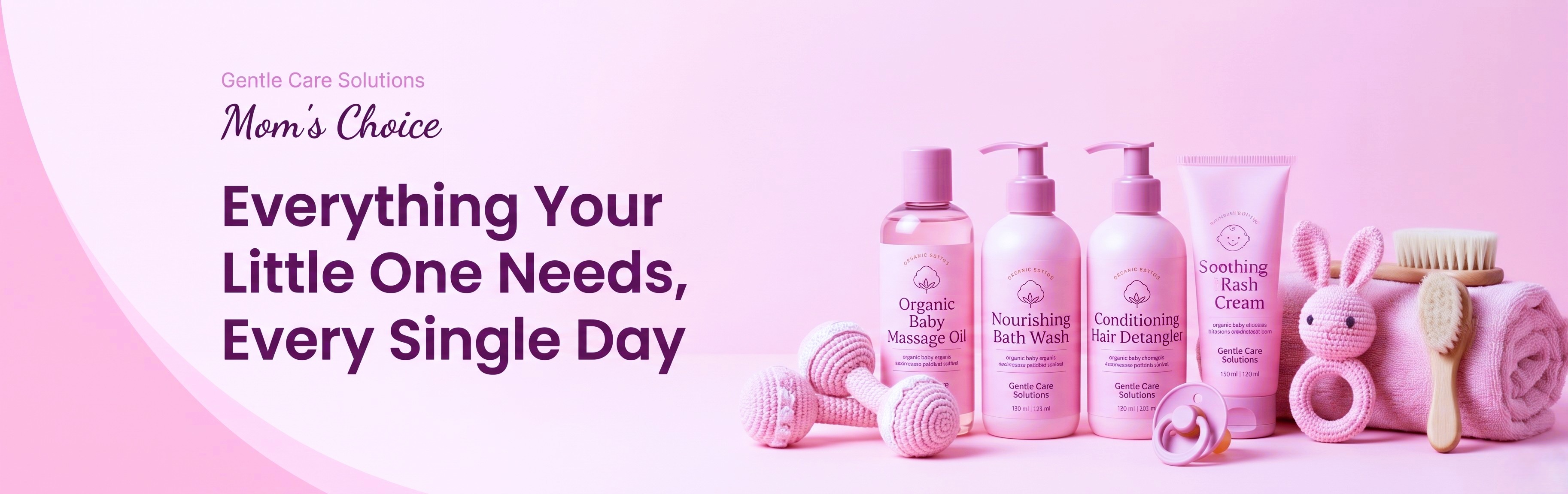 Gentle bath and skincare essentials for little ones